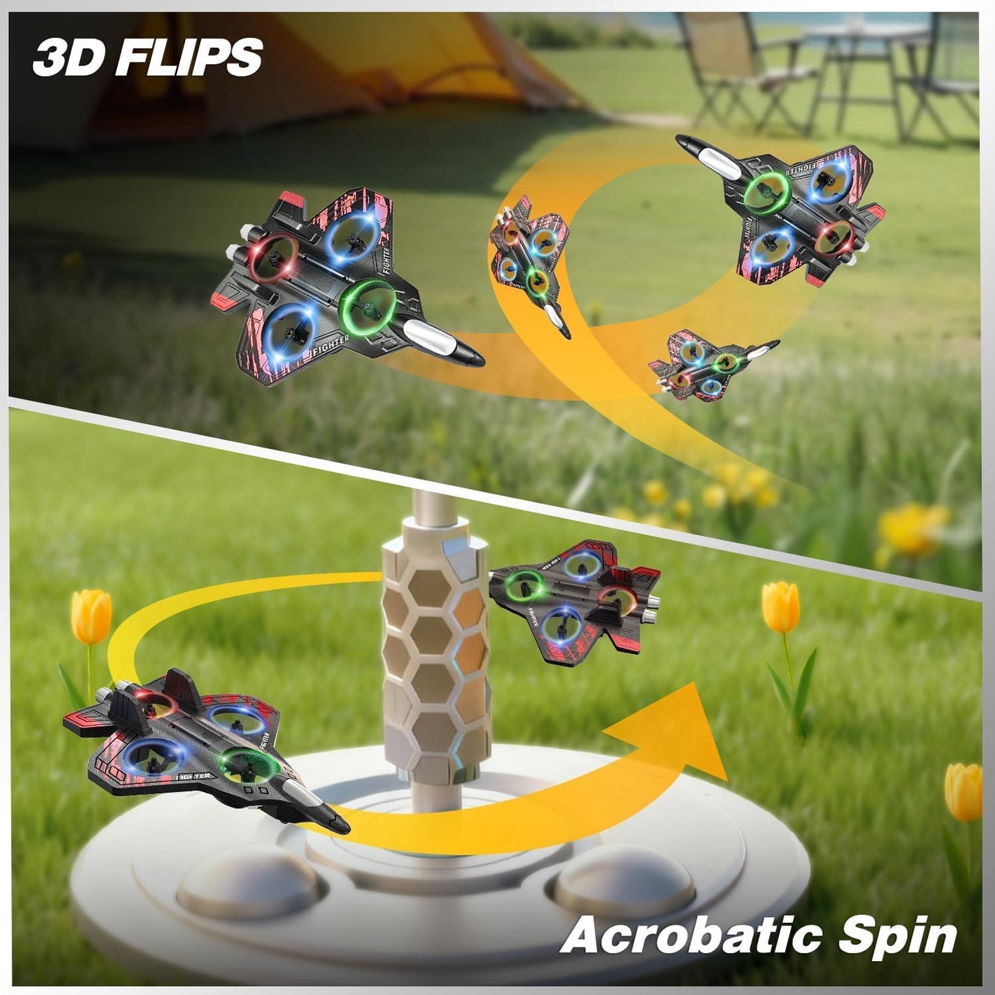 Remote Control Fighter Drone for Kids & Adults