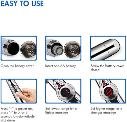 Electronic Pen Massager – Targeted Acupressure Pain Relief