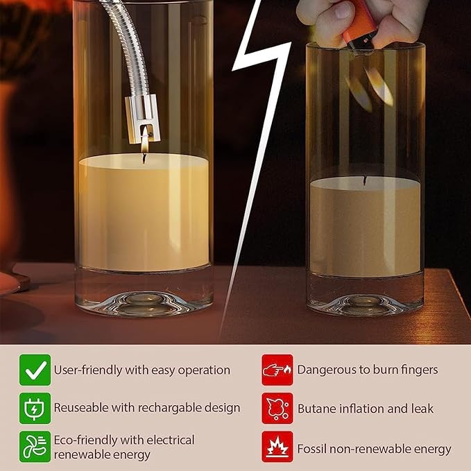 Electric Lighter for Candles Rechargeable