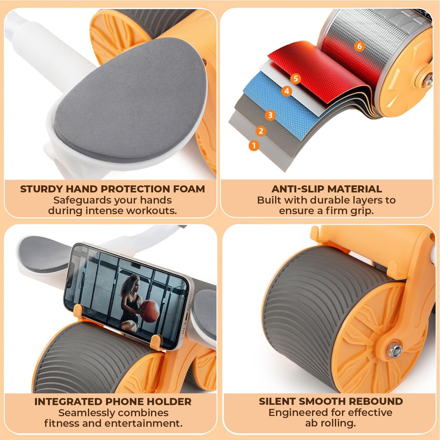 Ab Roller Wheel – Core Strength & Abs Workout for Men & Women