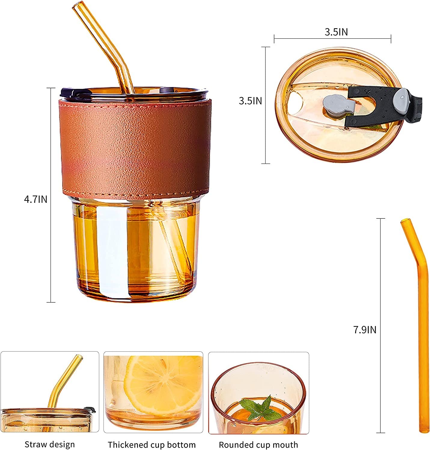 CaroCup Heat-Resistant Glass Tumbler – Hot & Cold Drinks