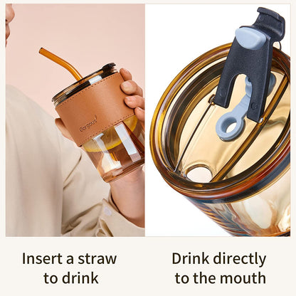 CaroCup Heat-Resistant Glass Tumbler – Hot & Cold Drinks