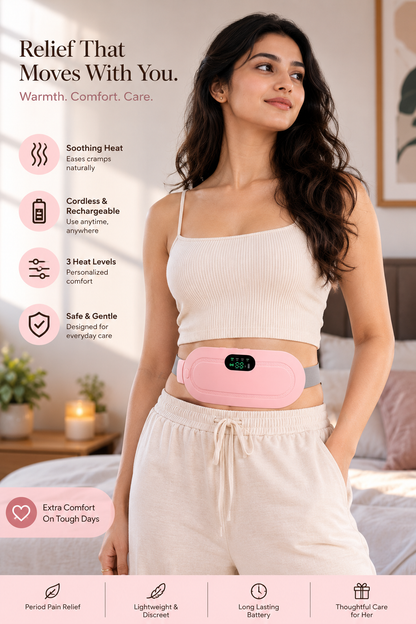 AuraRelief Heating & Massage Belt – Cordless Back Pain Relief