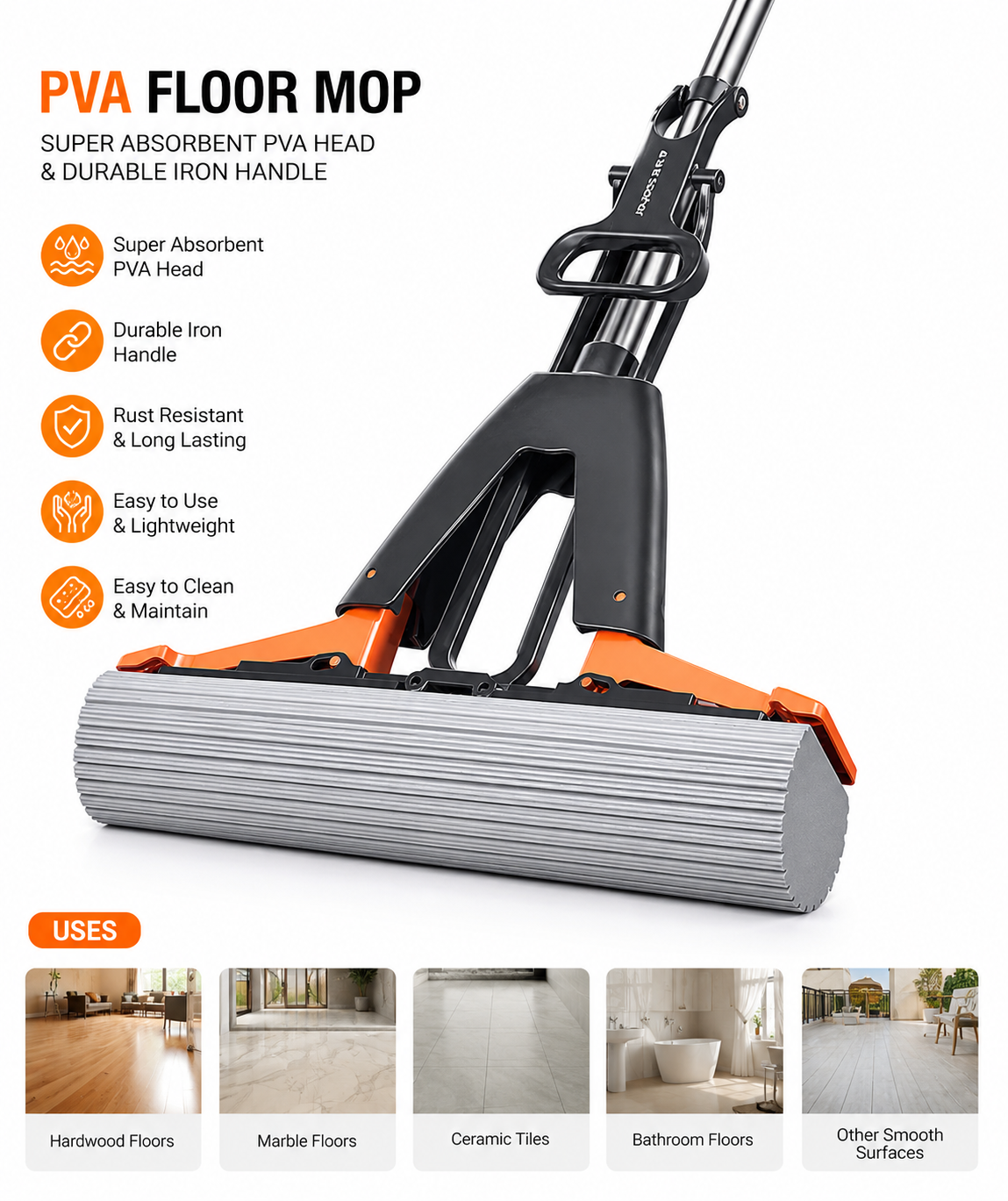 QuickDry Floor Cleaning Mop