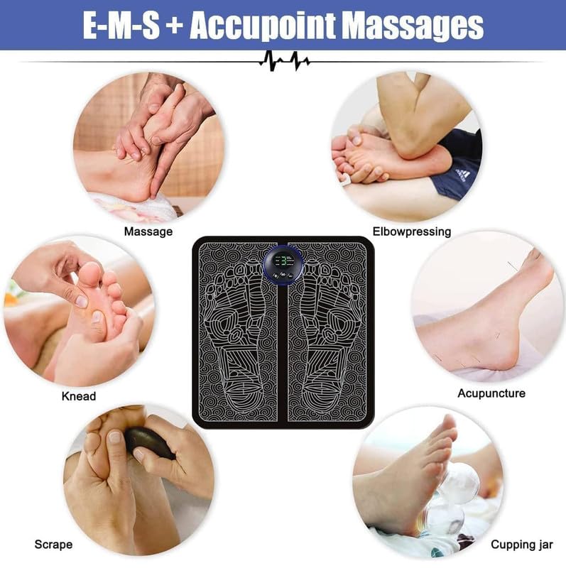 EMS Foot Massager – Electric Pulse Pain Relief & Relaxation
