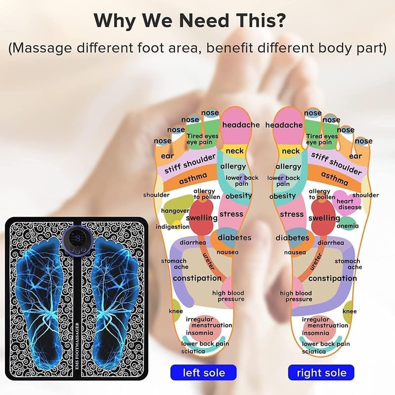 EMS Foot Massager – Electric Pulse Pain Relief & Relaxation