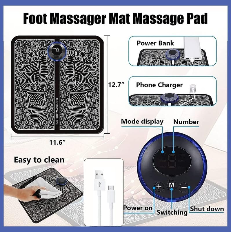 EMS Foot Massager – Electric Pulse Pain Relief & Relaxation