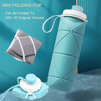 Foldable Silicone Water Bottle – Leak-Proof & Space-Saving