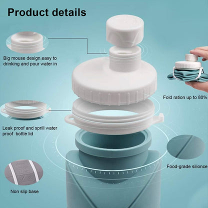 Foldable Silicone Water Bottle – Leak-Proof & Space-Saving