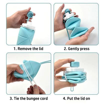 Foldable Silicone Water Bottle – Leak-Proof & Space-Saving