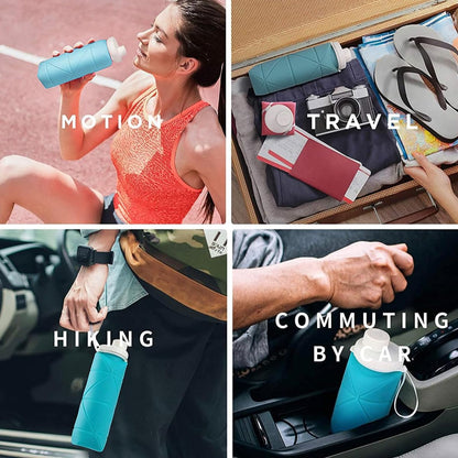 Foldable Silicone Water Bottle – Leak-Proof & Space-Saving
