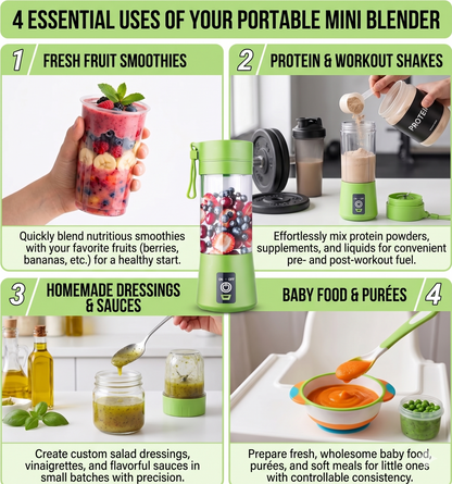 Portable USB Blender – Smoothies & Juices On the Go