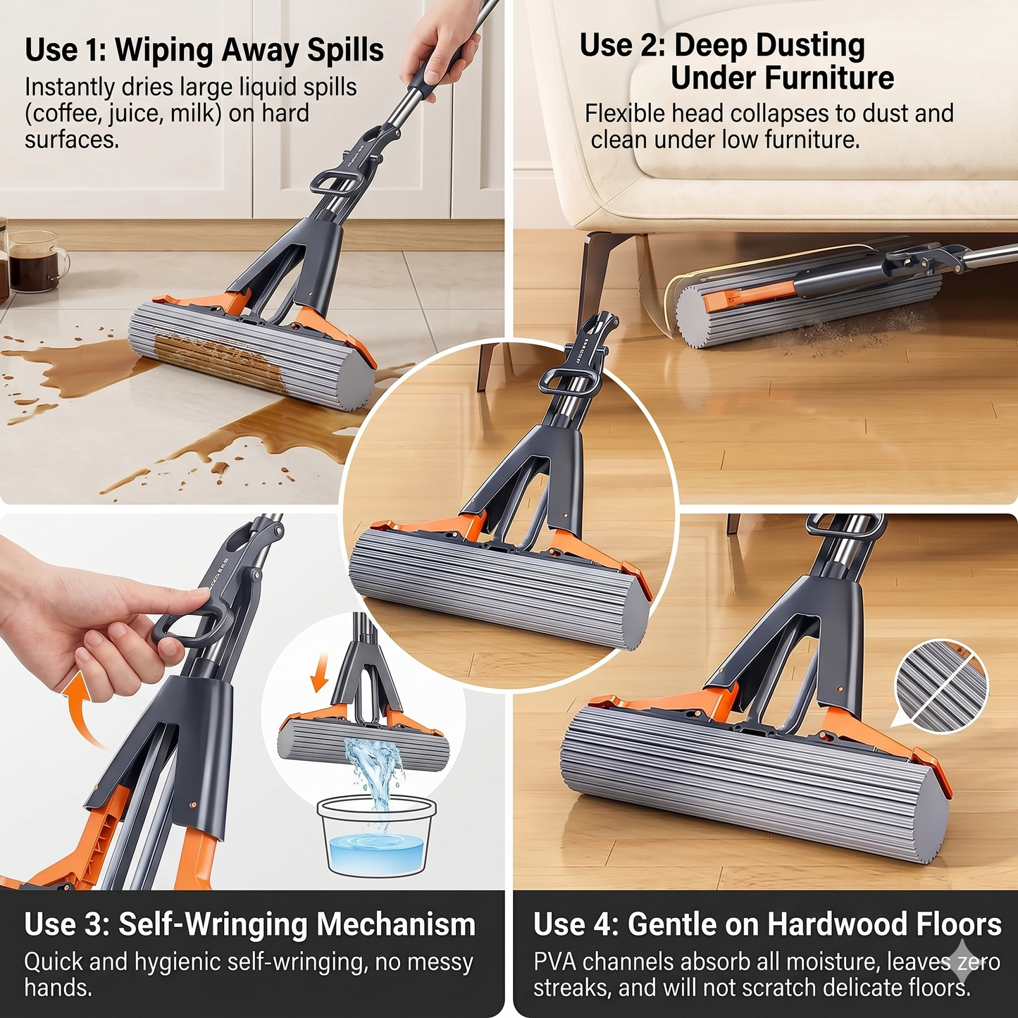 QuickDry Floor Cleaning Mop