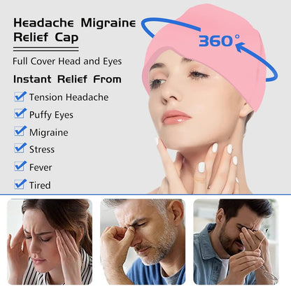 Migraine & Headache Relief Hat – Hot & Cold Therapy Cap
