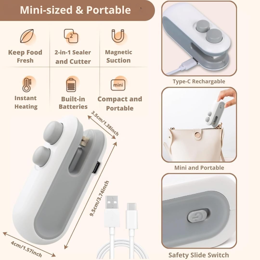 Portable Bag Sealing Machine – Keep Food Fresh Instantly