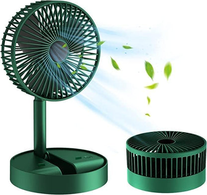 Portable Foldable Desk Fan – USB Rechargeable, Silent & Compact