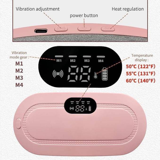 AuraRelief Heating & Massage Belt – Cordless Back Pain Relief
