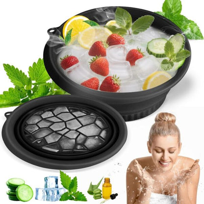 Ice Facial Bowl – Foldable Silicone Skin Glow & Pore Tightening