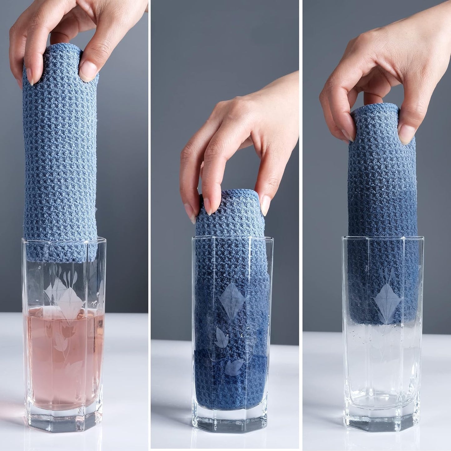 Premium Microfiber Kitchen Dish Hand Towel Waffle Weave (pack of 4)