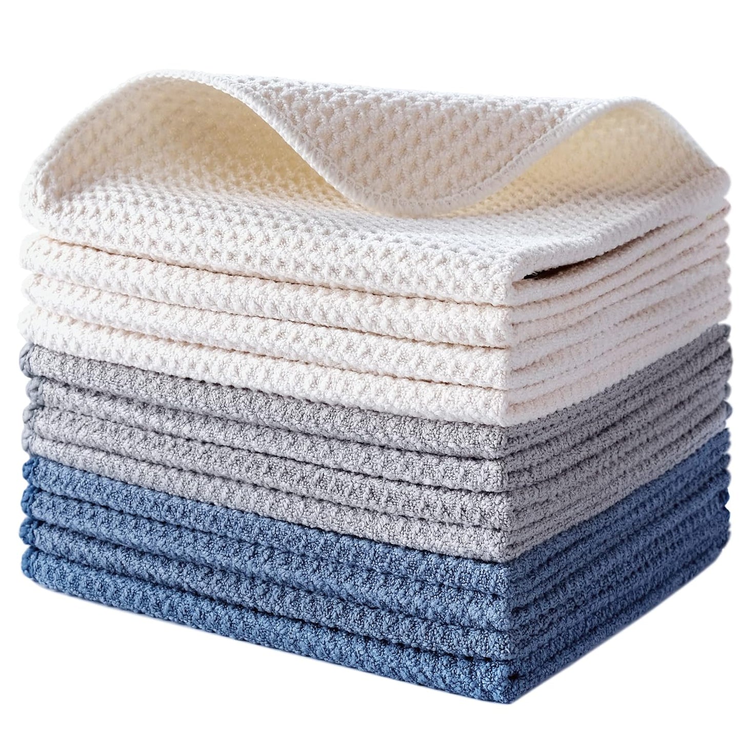 Premium Microfiber Kitchen Dish Hand Towel Waffle Weave (pack of 4)