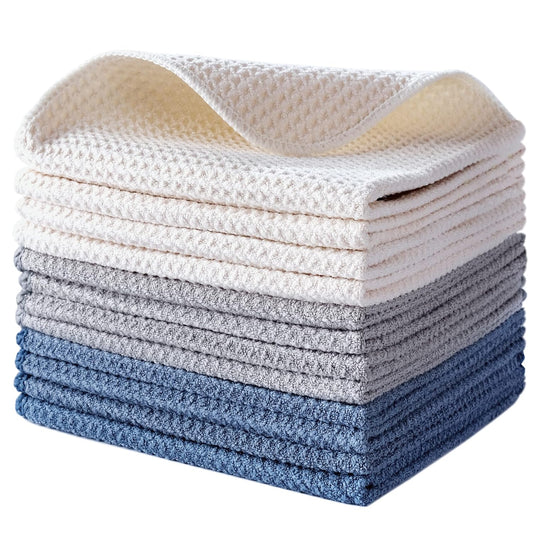 Premium Microfiber Kitchen Dish Hand Towel Waffle Weave (pack of 4)