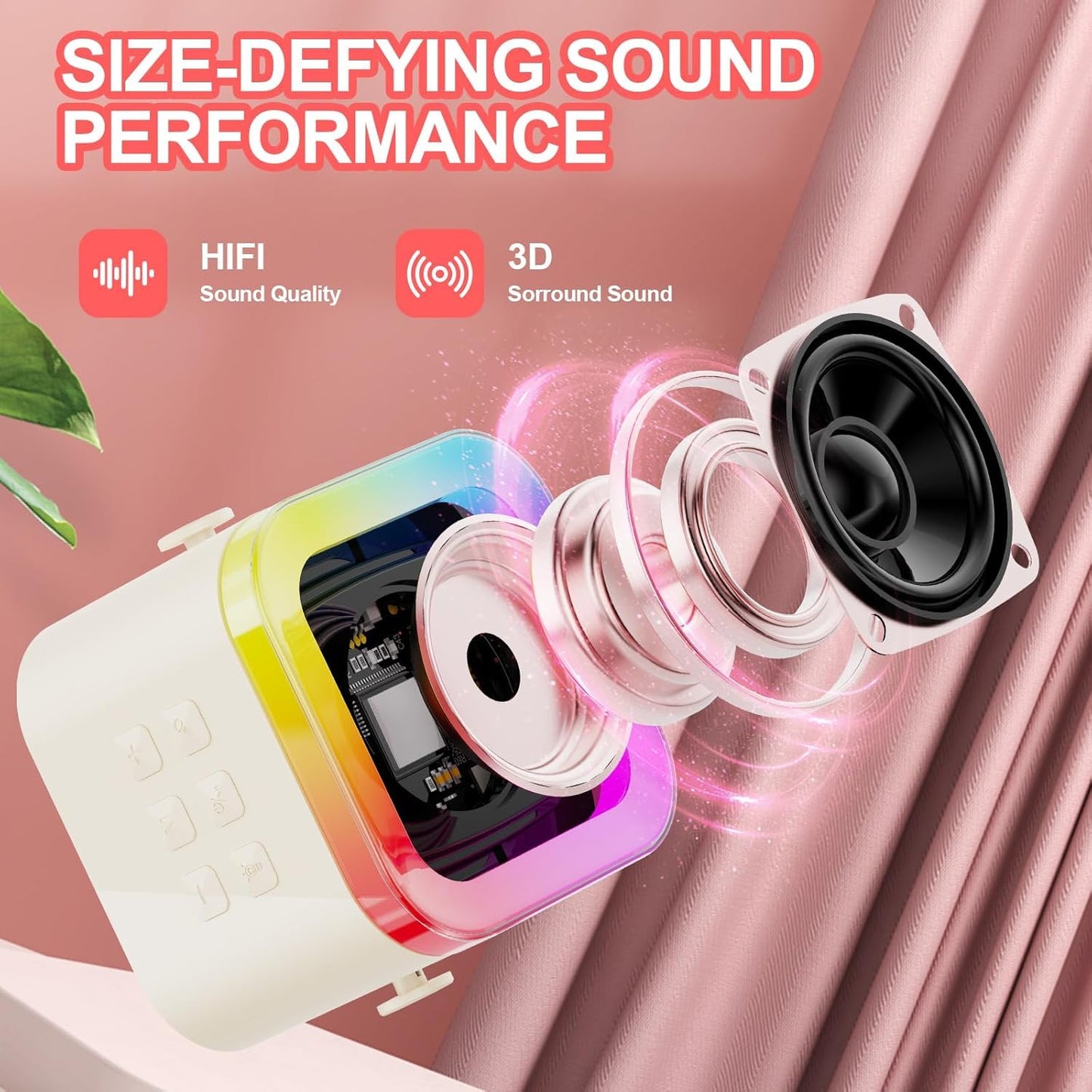 Rechargeable Wireless Mini Portable Bluetooth Karaoke Machine