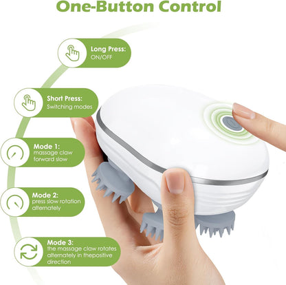 Electric Scalp Massager – Stress Relief & Hair Growth Stimulator