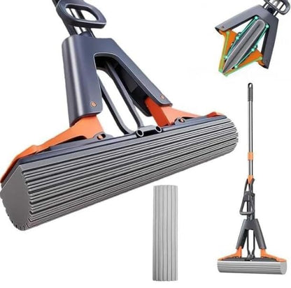 QuickDry Floor Cleaning Mop – Spin & Squeeze Self-Wringing Mop