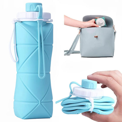 Foldable Silicone Water Bottle – Leak-Proof & Space-Saving