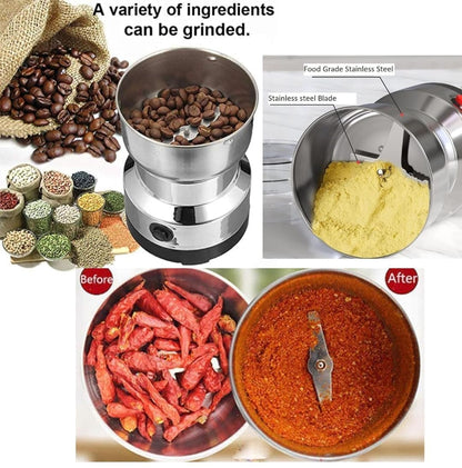 Stainless Steel Electric Grinder Machine – Spices, Coffee & More