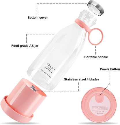 Portable Juicer Blender – Fresh Juice On the Go, USB Rechargeable